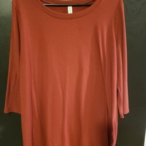 1X Burnt Orange/Rust Colored Tunic from Stitch Fix (worn less than 5 times)